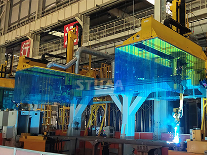 礦用車車架機器人焊接系統